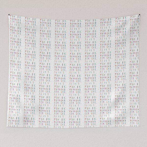 Item preview, Female chromosome, watercolor karyotype, medical art designed and sold by Rosaliartbook.