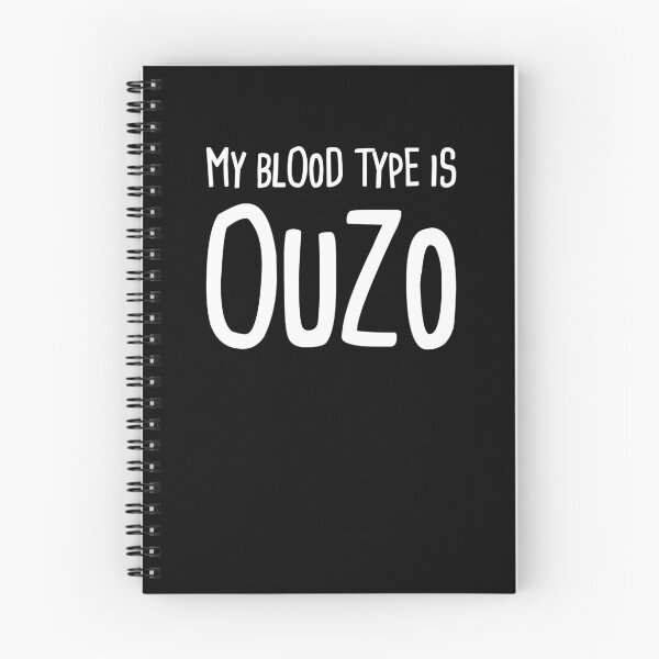 Item preview, Greek Vacation Ouzo - Blood Type Gift designed and sold by EMDdesign.