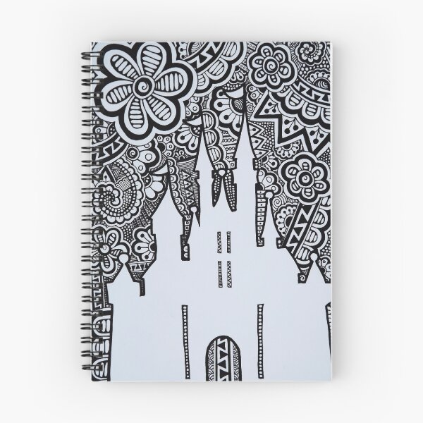Item preview, Castle Silhouette Zentangle designed and sold by Kris7288.