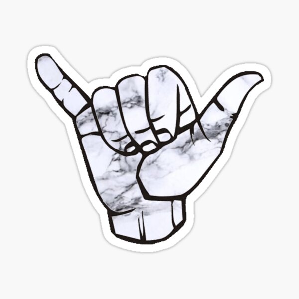 Item preview, marble shaka hang loose designed and sold by jelly3602.