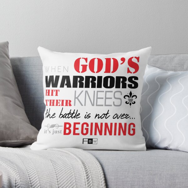 God's Warriors Throw Pillow