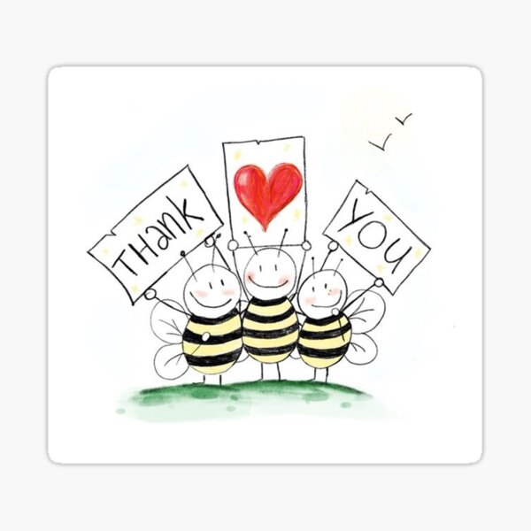 Thank You Bees Sticker