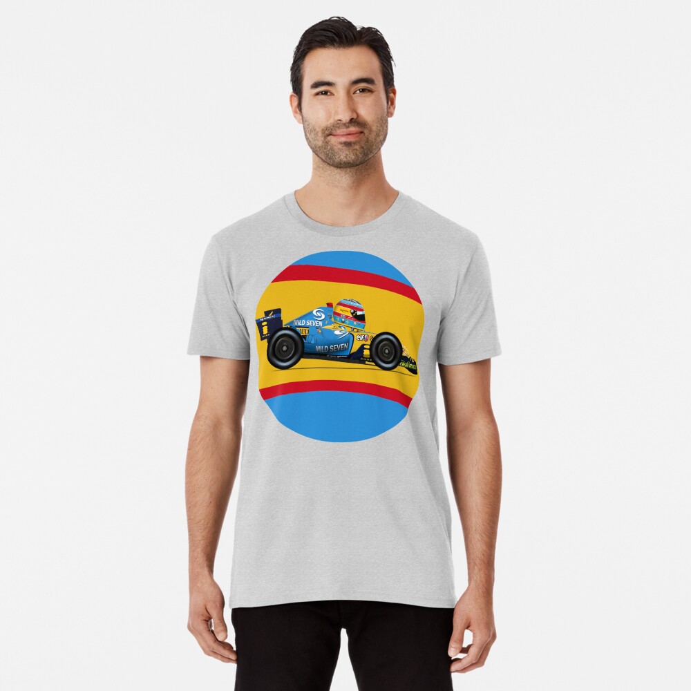 "Fernando Alonso - Renault R25 Car.Toon" T-shirt by ...