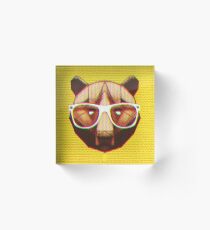 SMART ASS GRIZZLY HONIGBÄR Acrylblock
