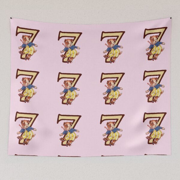 Item preview, Children's Alphabet and Numbers - Number 7 designed and sold by TIGERDAVER.