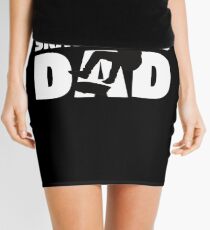 Skateboard Dad T-Shirt Skateboard Gift Father Skateboard Silhouette Tee Mini Skirt