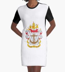 Coat of arms of the Colombian Navy Graphic T-Shirt Dress
