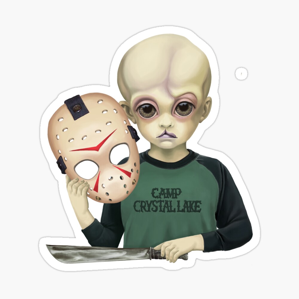 Imán for Sale con la obra «Jason Voorhees (Bitty Baddies)» de Jody Parmann  | Redbubble