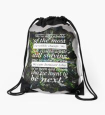 13th Doctor quote Drawstring Bag