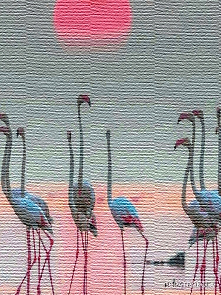 Thumbnail 3 of 3, Scarf, FLAMINGOS 2 designed and sold by ROPATROKOLA.