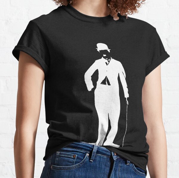 charlie chaplin - silueta de charlot Camiseta clásica