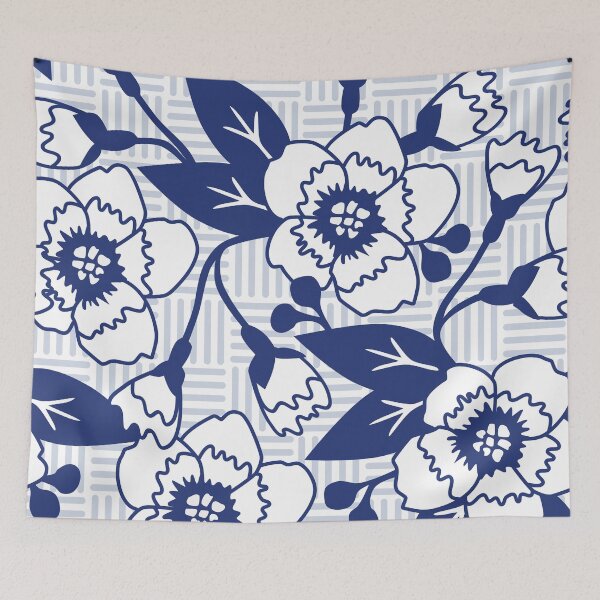 Item preview, Cherry Blossom Chinoiserie designed and sold by inkblotcreative.