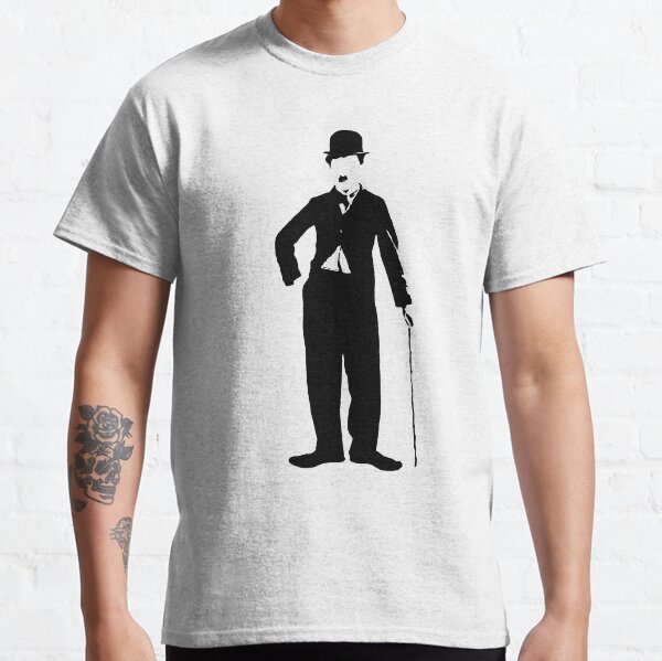 charlie chaplin - silueta de charlot Camiseta clásica