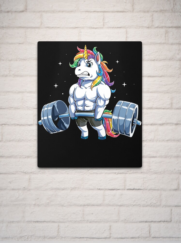 Unicorn Weightlifting T shirt Fitness Gym Deadlift Rainbow Gifts Party Men  Women Sleeveless Top for Sale by LiqueGifts