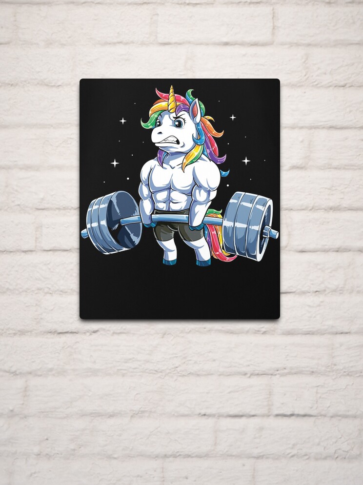 Unicorn Weightlifting T shirt Fitness Gym Deadlift Rainbow Gifts Party Men  Women Art Board Print for Sale by LiqueGifts