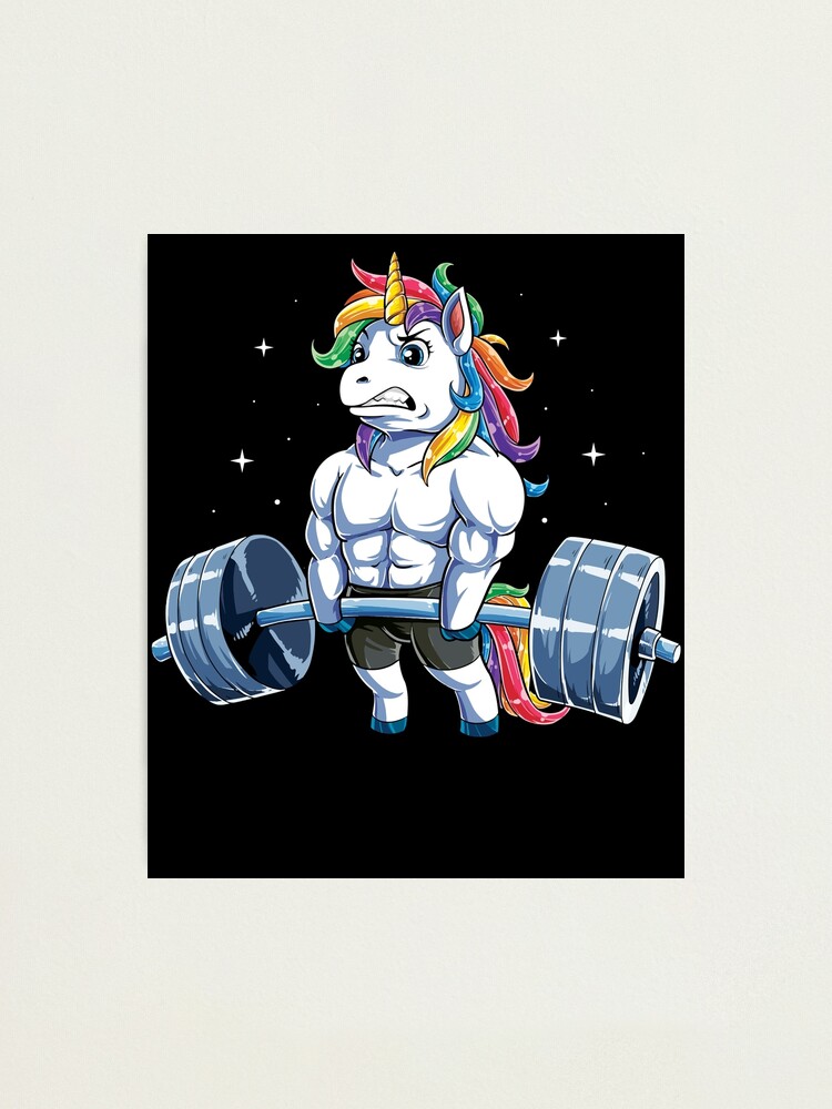 Unicorn Weightlifting T shirt Fitness Gym Deadlift Rainbow Gifts Party Men  Women Sleeveless Top for Sale by LiqueGifts