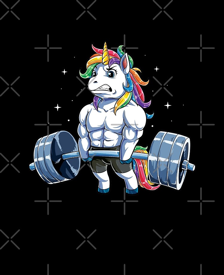 Unicorn Weightlifting T shirt Fitness Gym Deadlift Rainbow Gifts Party Men  Women | Scarf