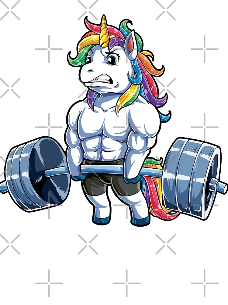Unicorn Weightlifting T shirt Fitness Gym Deadlift Rainbow Gifts Party Men  Women Kids T-Shirt for Sale by LiqueGifts