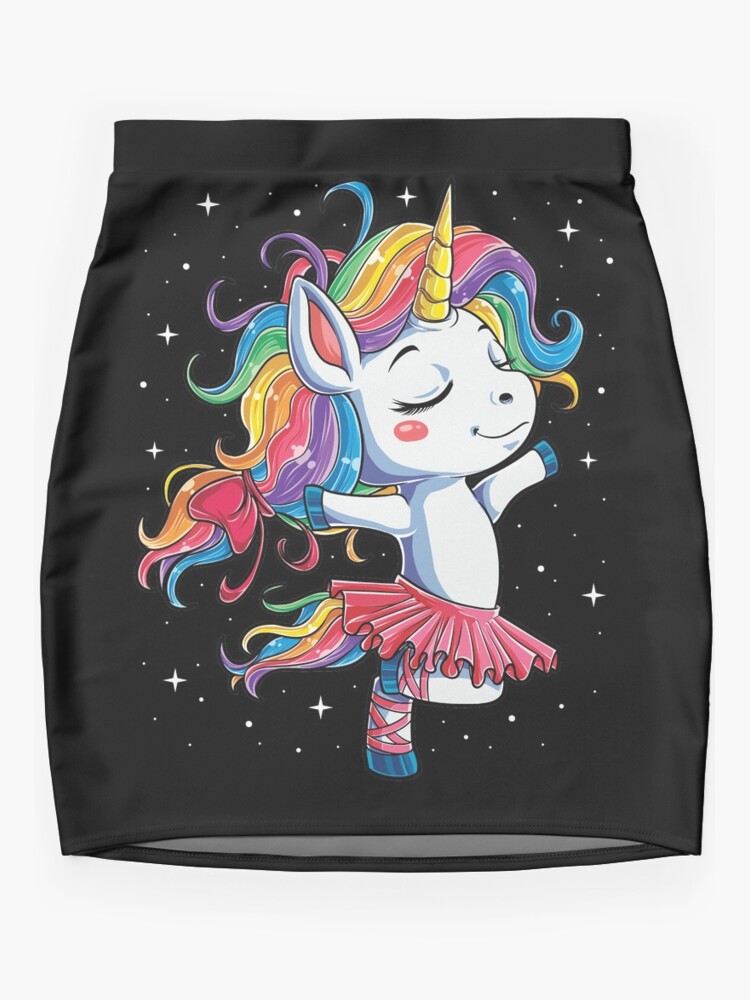 Ballet Dancer Unicorn T shirt Kids Girls Rainbow Ballerina Gifts Party Men  Women Mini Skirt for Sale by LiqueGifts