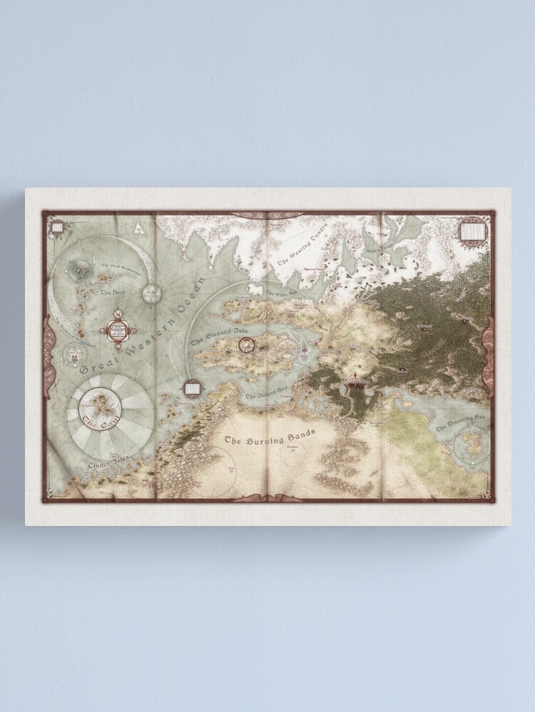 Alternate view of Exalted Map of Creation Canvas Print