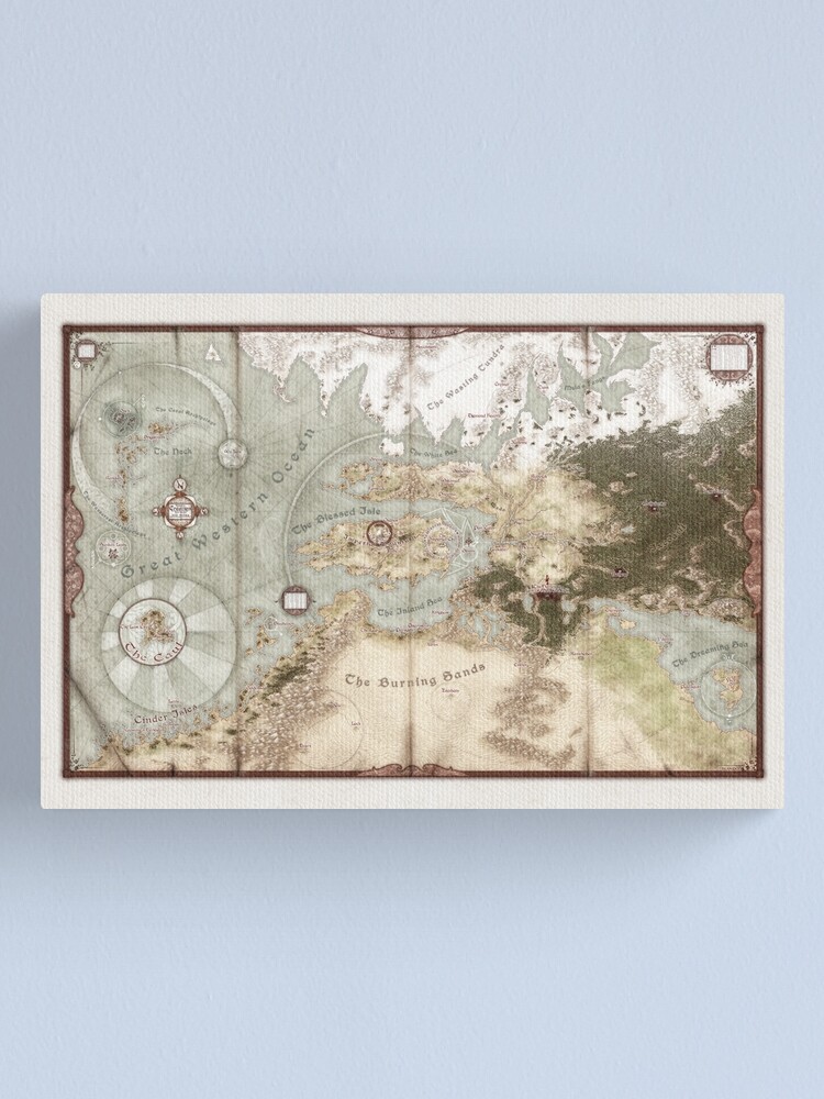 Alternate view of Exalted Map of Creation Canvas Print