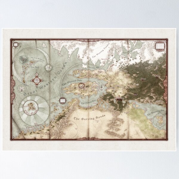 Item preview, Exalted Map of Creation designed and sold by Onyx Path Publishing Merch Store.