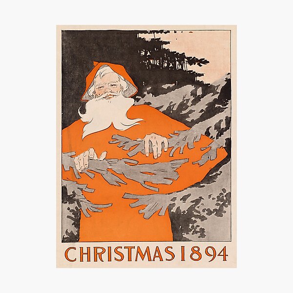 Item preview, Vintage Santa Claus in a Forest Illustration (1894) designed and sold by BravuraMedia.