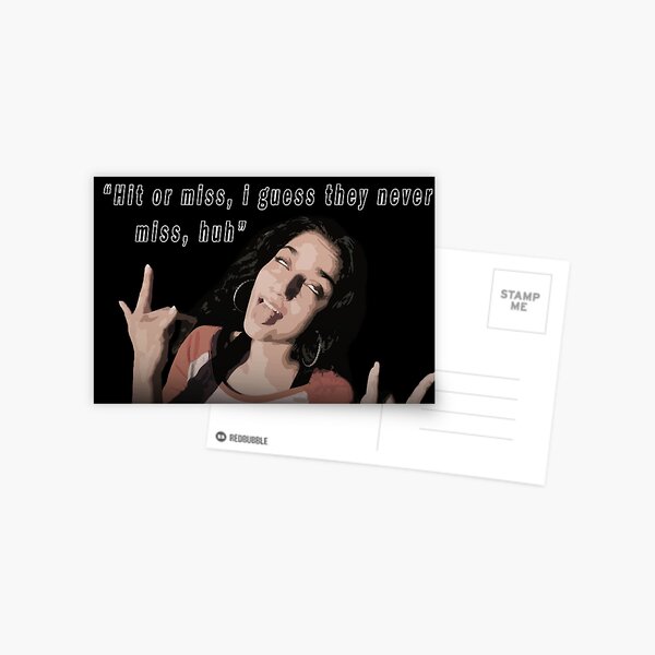 Hit Or Miss I Guess They Never Miss Tik Tok Postcards