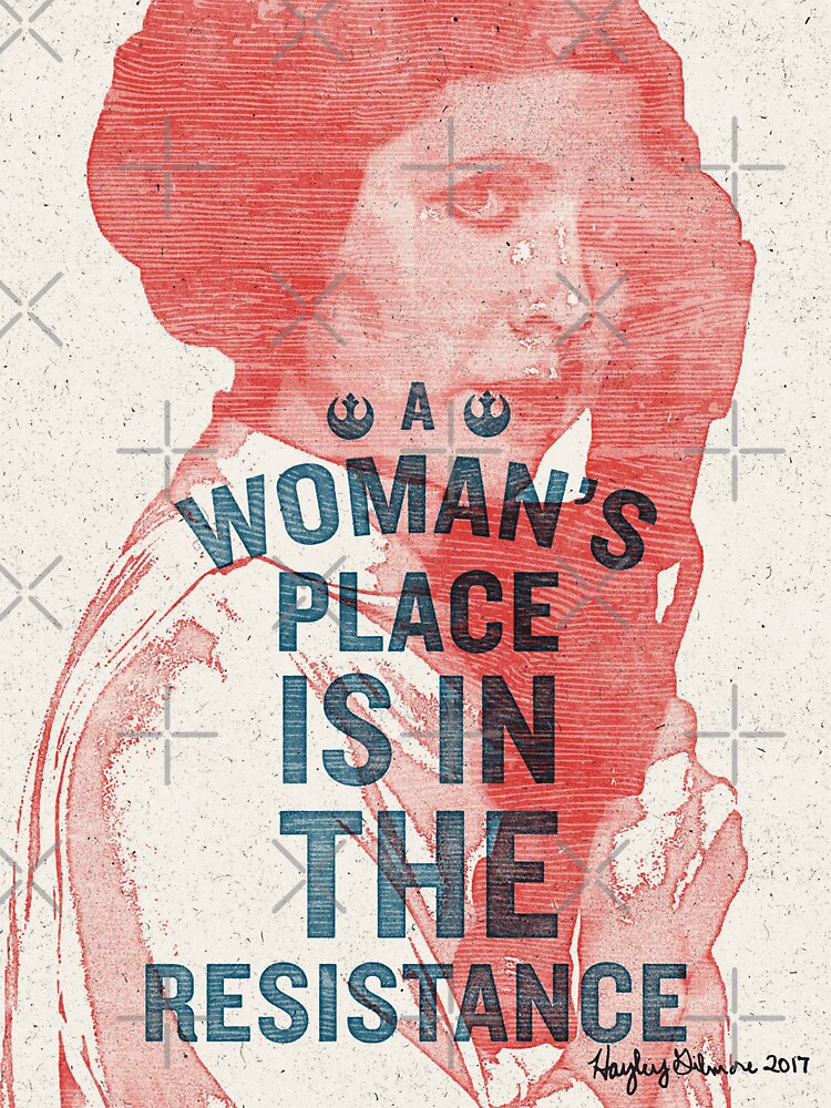 "A Woman's Place Is In The Resistance" Sticker For Sale By ...