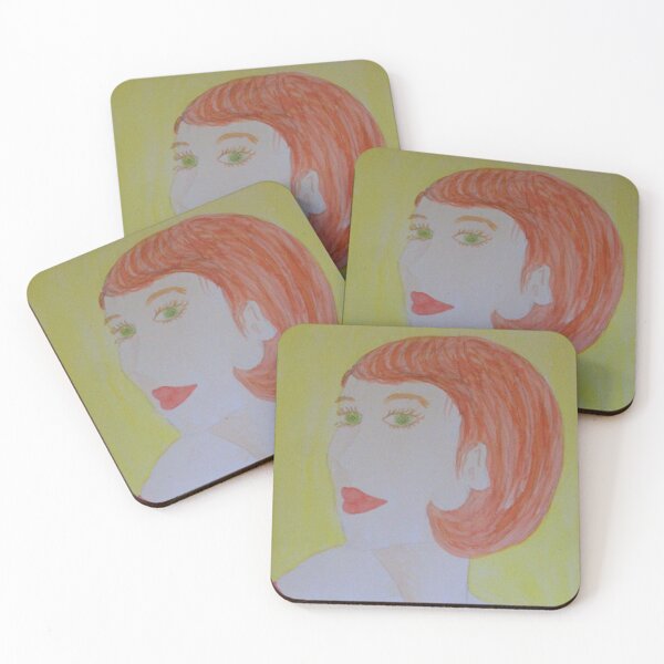 Item preview, Portrait of red-haired woman designed and sold by Zamen.