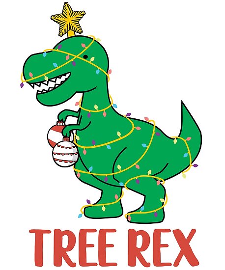 Download "Cute Tree Rex Christmas Tree Dinosaur Holiday T-Shirt ...