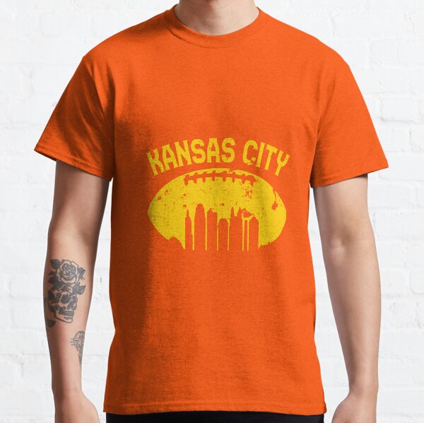 Vintage Kansas City Cityscape Retro Football Graphic T-Shirt Classic T-Shirt