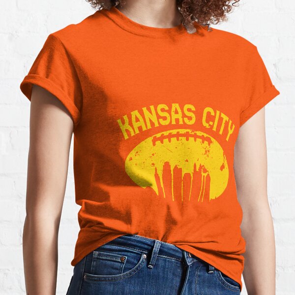 Vintage Kansas City Cityscape Retro Football Graphic T-Shirt Classic T-Shirt