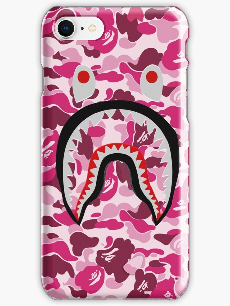 bape pink shark