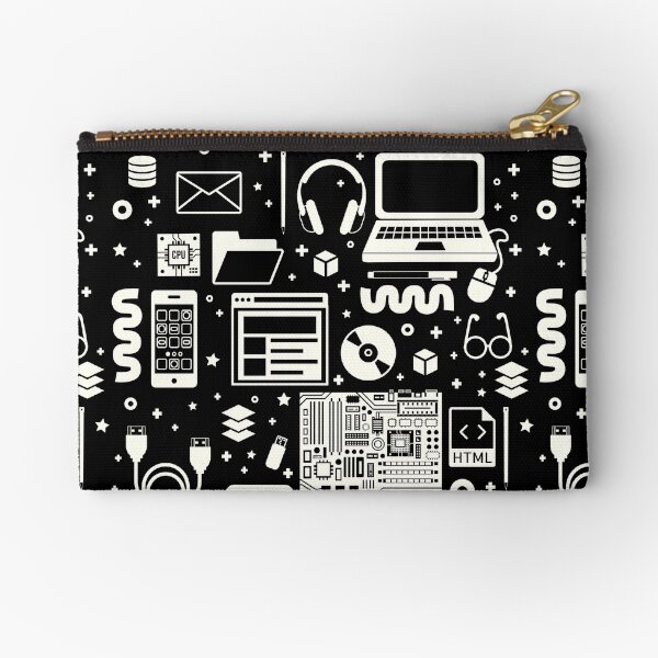 Computer Dreams: Dark Theme Zipper Pouch