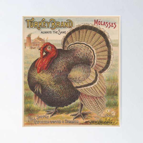 Item preview, Vintage Thanksgiving Turkey Illustration (1891) designed and sold by BravuraMedia.