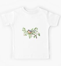 Reprint of a vintage picture, a bird from the 1800’s Kids Tee
