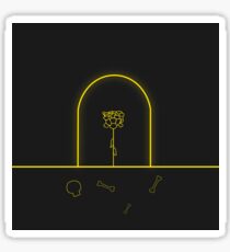neon gravestones Sticker