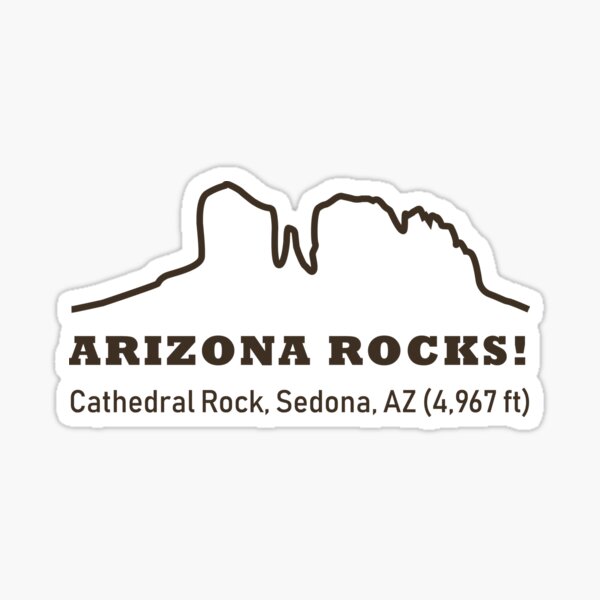 Arizona Rocks! Cathedral Rock Sedona Sticker