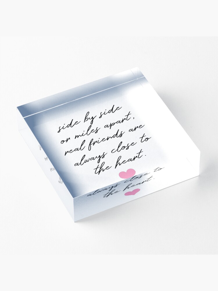 Alternate view of BFF Quote - Side by Side Acrylic Block