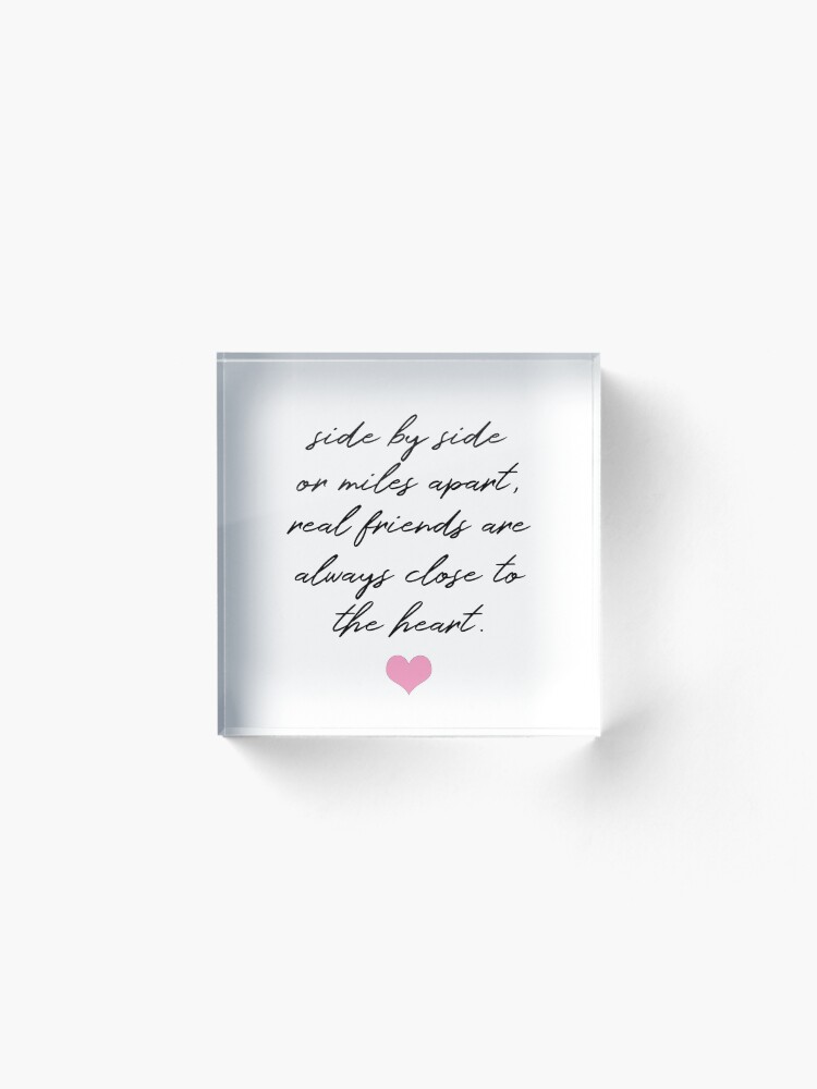 Alternate view of BFF Quote - Side by Side Acrylic Block