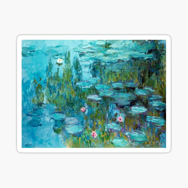 Claude Monet - Water Lilies - Nympheas Sticker