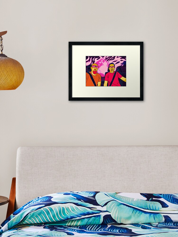 Thumbnail 2 of 7, Framed Art Print, RIDE OR DIE designed and sold by z0mbieparade.