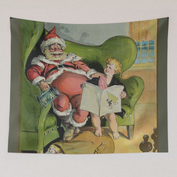 Item preview, Vintage Santa Claus on Christmas Eve (1896) designed and sold by BravuraMedia.