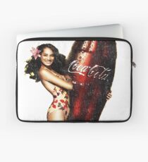 Funda para portátil Vintage Pinup con botella de pop