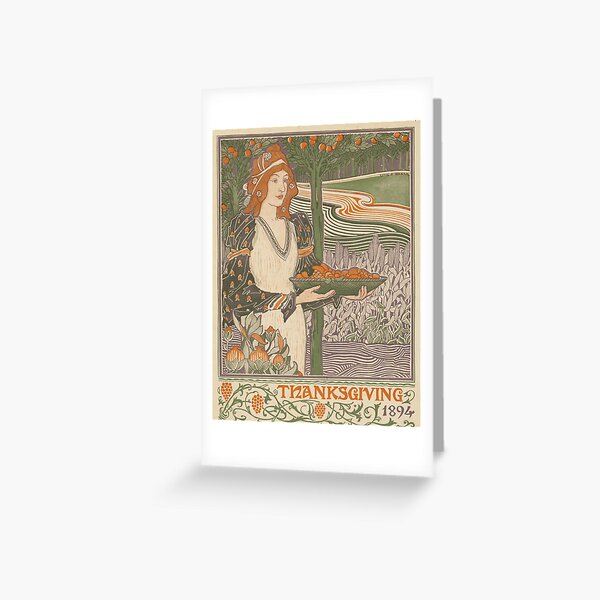 Aperçu de l'œuvre Vintage aliments et fêtes de Thanksgiving (1894) créée et vendue par BravuraMedia.