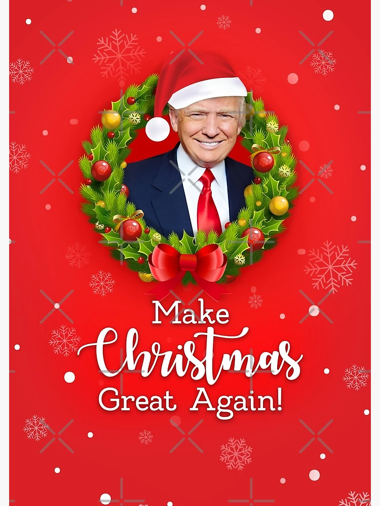 Donald Trump Christmas Card/Gifts. Make Christmas great again, meme  greeting cards Tote Bag for Sale by Willow Days