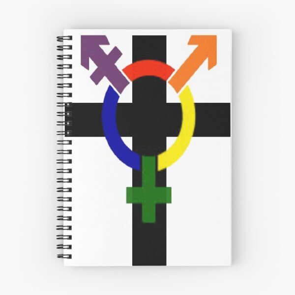 Item preview, Transgender/Genderfluid Christian Symbol designed and sold by DancingGeek.