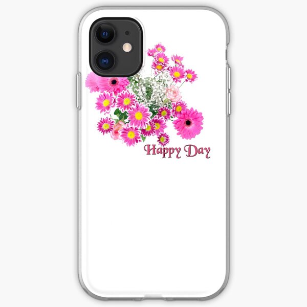 Happy Day Flowers iPhone Flexible Hülle