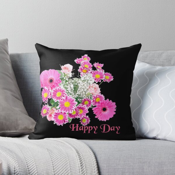 Happy Day Flowers Dekokissen